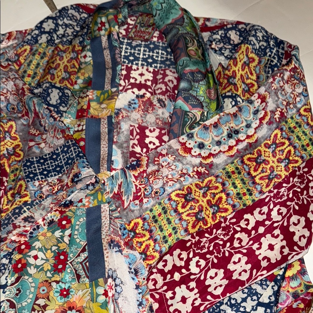 Johnny Was Multicolor Patchwork Jacket - image 1